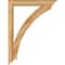 Ekena Millwork Thorton Traditional Rough Sawn Bracket w/ Offset Brace, Western Red Cedar, 6"W x 36"D x 48"H BKT0604X36X48THR01RWR - alternate 2